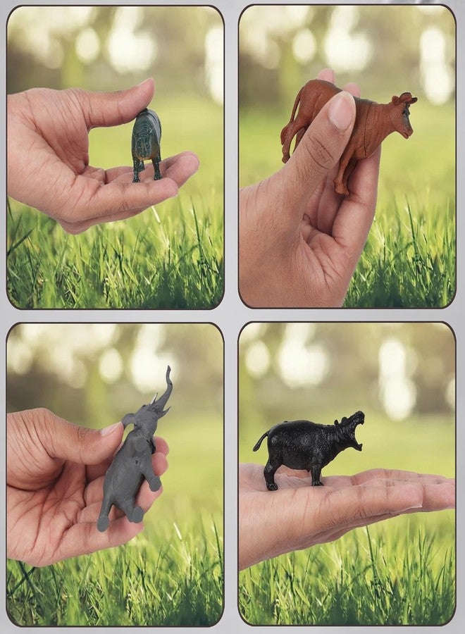 Mallexo مجموعة حيوانات الغابة من ماليكسو، مصنوعة من مادة PVC عالية الجودة، مناسبة للأطفال للعب الآمن، تتكون من 8 قطع من مجسمات حيوانات الغابة والمزرعة، متوسطة الحجم، هدية مثالية لأعياد الميلاد أو كهدية تذكارية، تشمل حيوانات السفاري مثل النمر والأسد والحمار الوحشي وغيرها (حيوانات الغابة). - Image 5